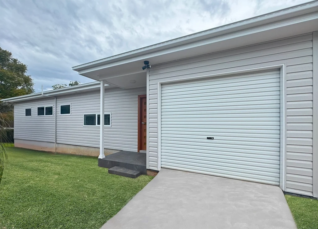 Exterior white building